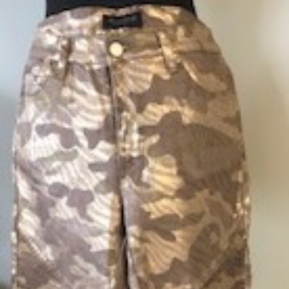 Gold Color Motto Jeans - Picture 1 of 3